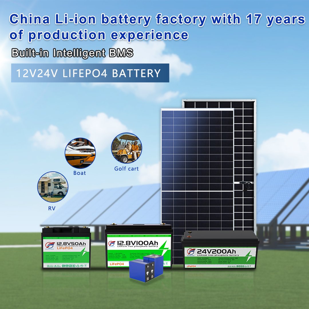 Hot Sales 24V Lithium Ion Batteries 12V 48V 51.2v 50Ah 100Ah 200Ah 300Ah 400Ah Energy Storage Battery LifePo4 Battery With BMS