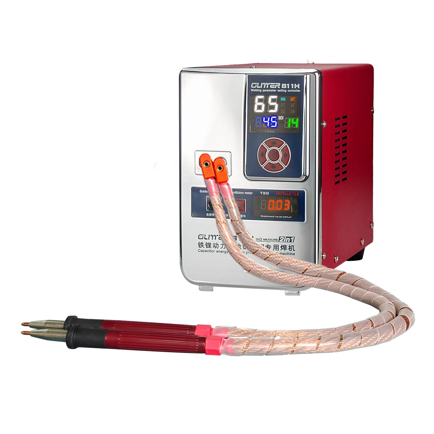 Glitter 811H 42KW 700A Output Aluminum to Copper /nickle Spot Welding Machine for Iron Lithium Battery