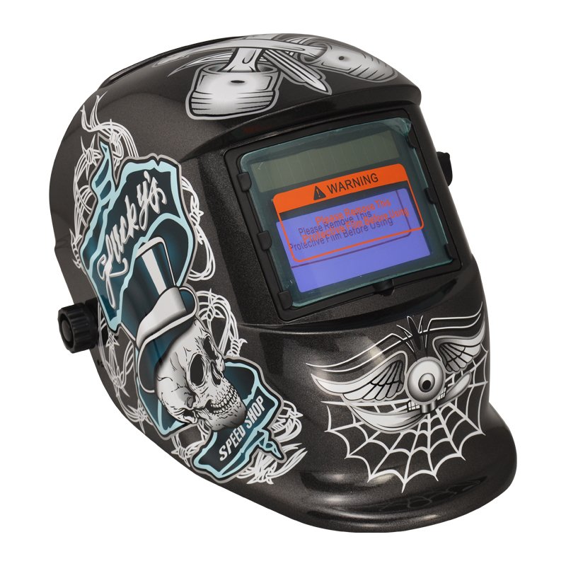 TRQ Chameleon Lightening Comfortable Welder Mask Skull Monster TIG Best Welding Helmet