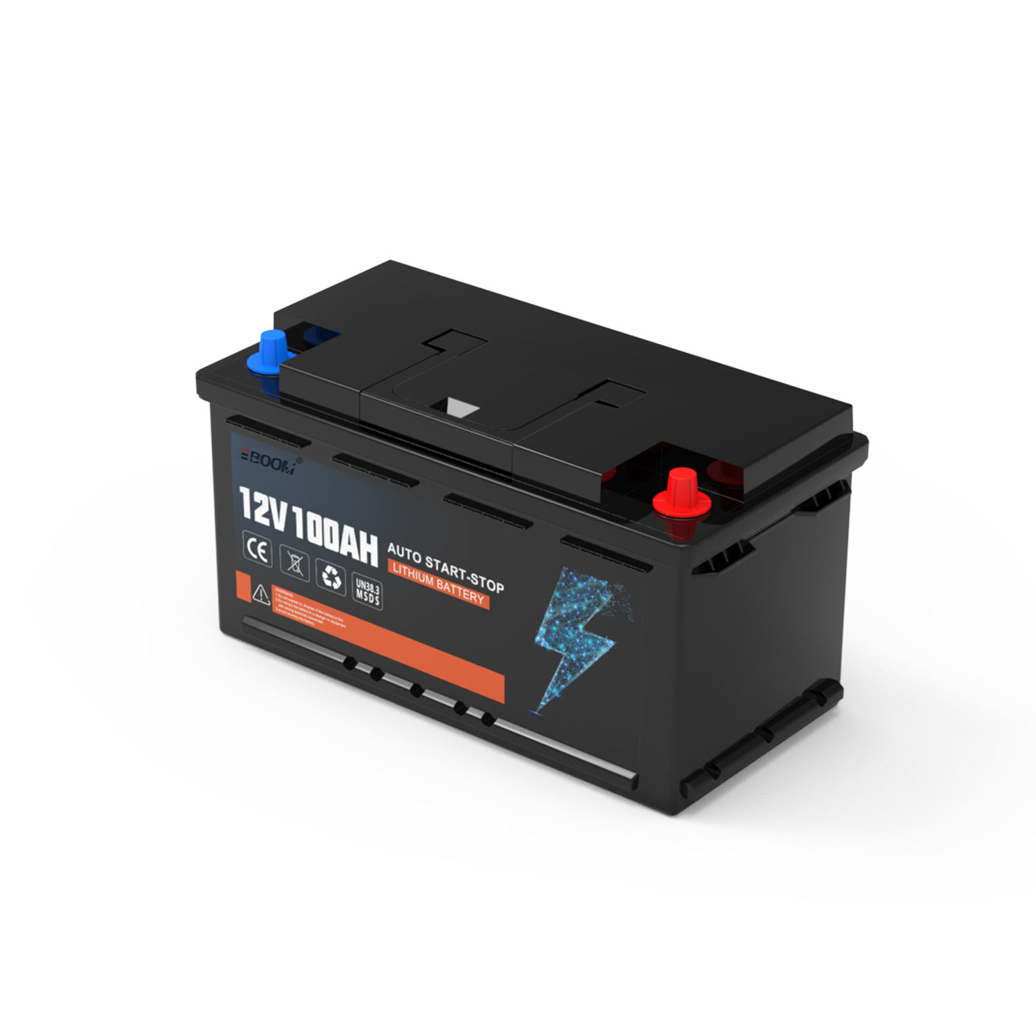 LiFePO4 12V 105AH Car Battery with BMS 1200CC Auto Batteries
