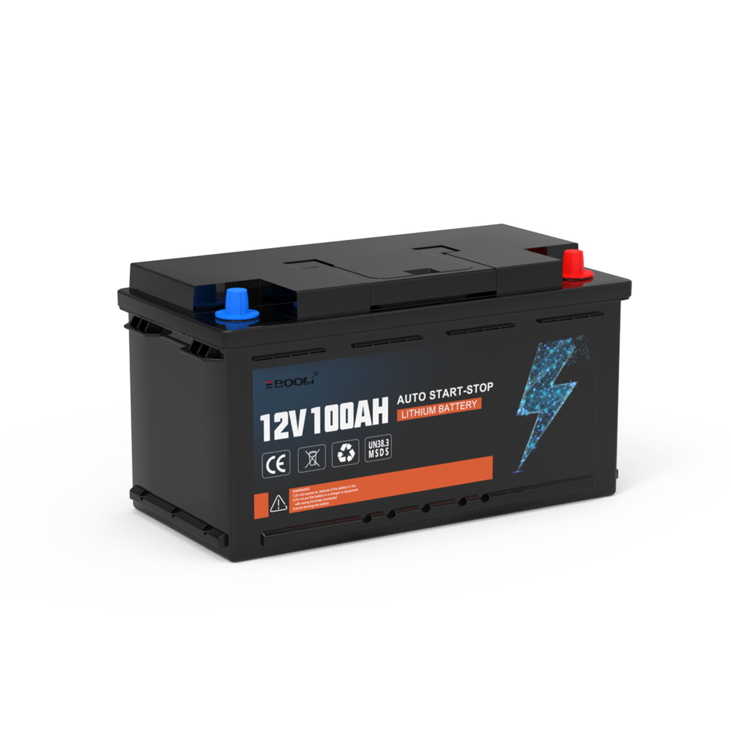 LiFePO4 12V 105AH Car Battery with BMS 1200CC Auto Batteries