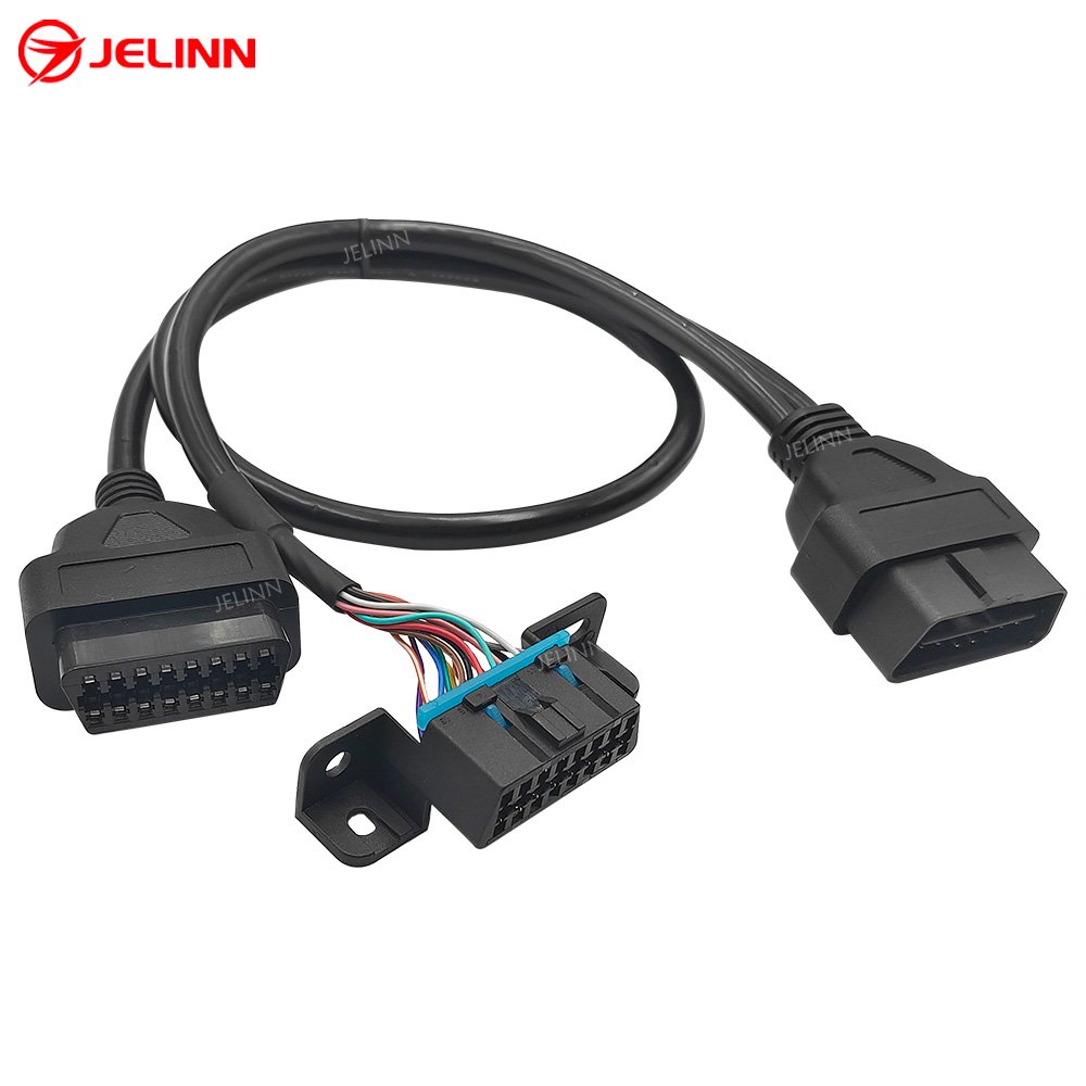 OBD 2 OBD2 Spliter 16 Pin Wire Harness J1962 OBD-II Splitter Y Cable for Buick Cadillac Opel Ferrari Cars