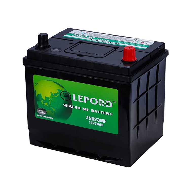 Hot Sale Saudi Arabia Car Battery 55D23L 75D23 12V 75AH MF Super Sealed Car Battery