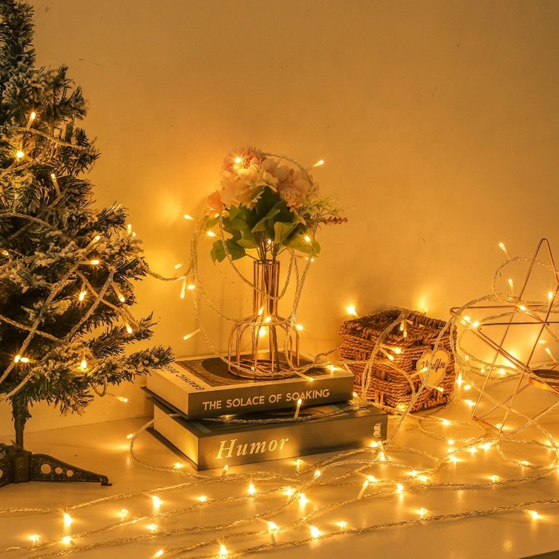 Indoor 6m 30leds Battery Christmas Tree Outdoor Solar Decorative Fairy Light Powered Led Decoration Copper Wire String Lights