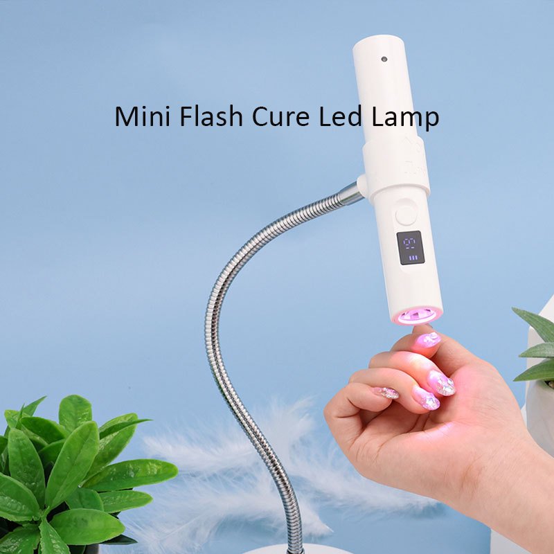 Mini Body Large Battery 2500Mah 2-In-1 Flash Cure Led Lamp 30S 60S Two Time Setting With Touch Ring Led Flashlights for Manicure