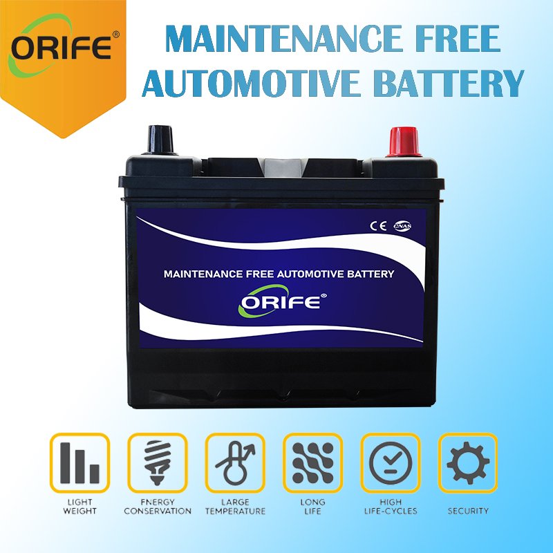 ORIFE Custom High Performance Auto Maintenance Free Sealed MF Rechargeable Battery 6-QW-60 12V 60AH Car Starter Battery for Sale