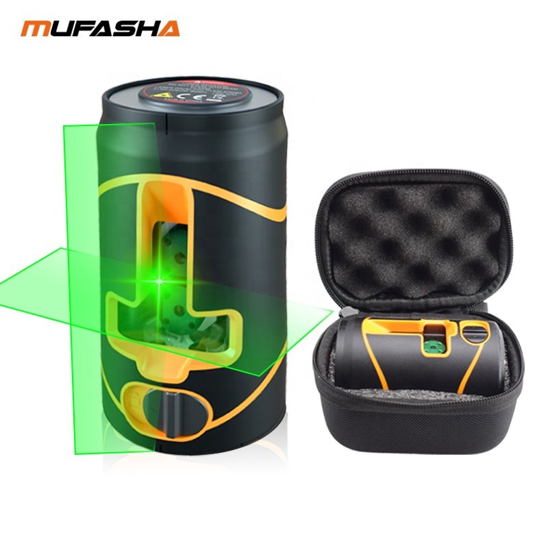 MUFASHA T06 2 Lines Laser Level Build in Lithium Battery Two Cross Line Automatic Self-leveling Level Laser