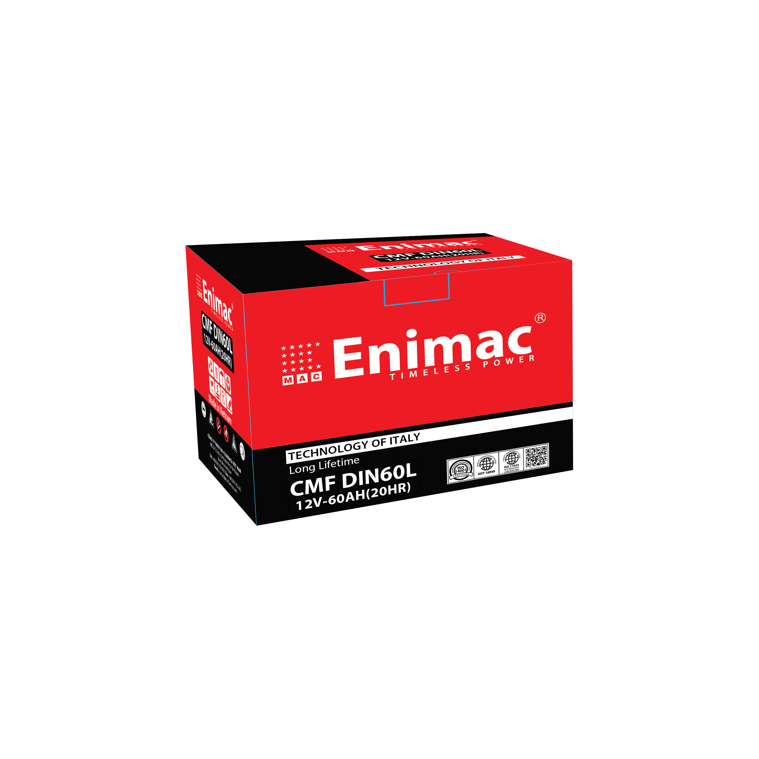 Factory Price 12V 60AH DIN60L Battery New Auto Batteries for Cars & Trucks Long Life Cycle Lead Acid Battery
