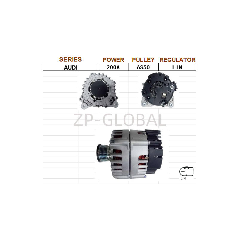 Battery Alternative Car Alternator Regulator 03L 903 016A/X for 11 Audi A6L 2.0T