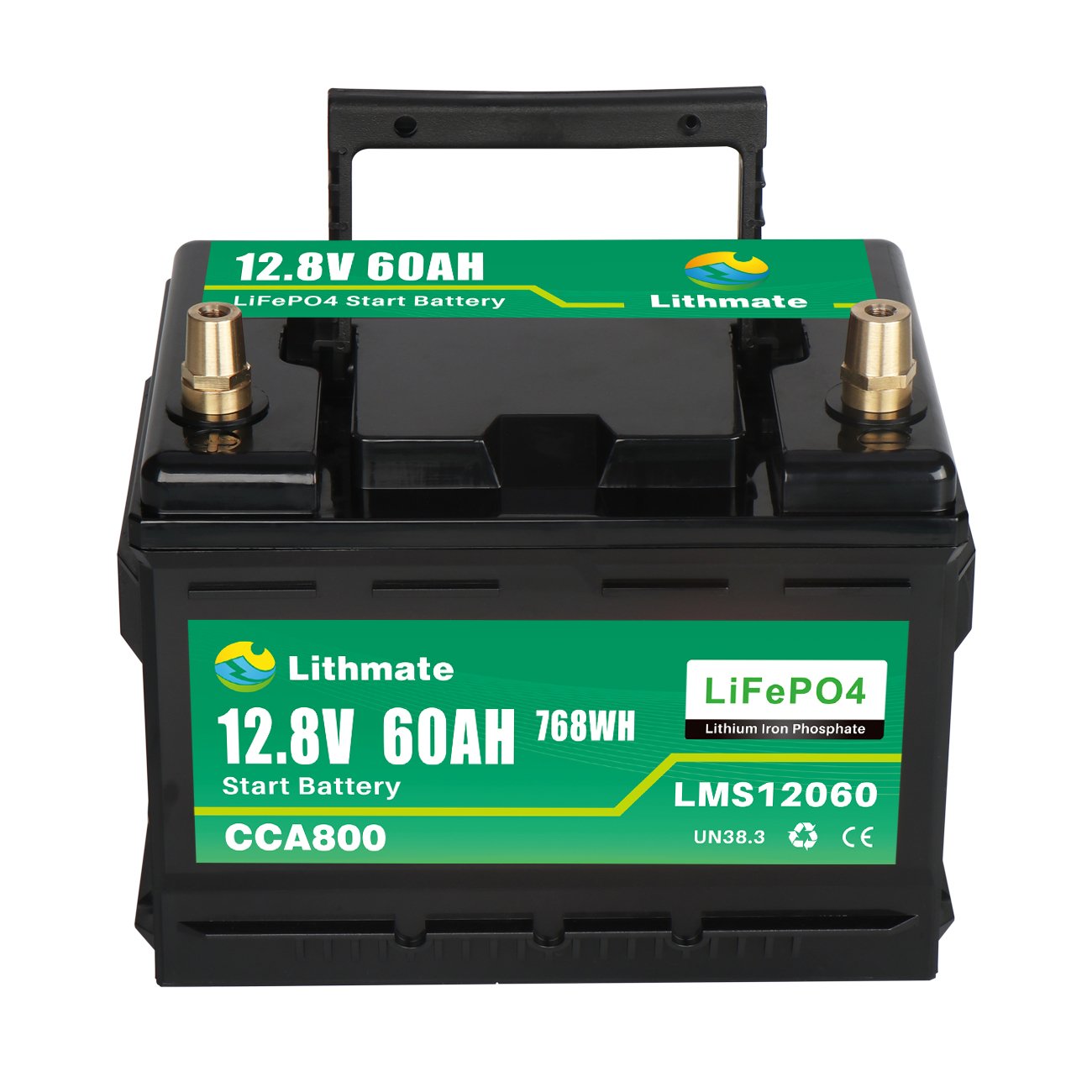 Deep Cycle BT Monitor 800CCA Car Start Battery Lithium Starting Battery 12v 60ah Lifepo4 Car Battery