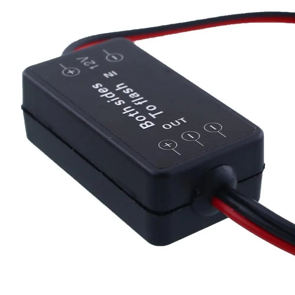 12V Both Strobe to Flashing Alternating Left/Right Strobe Flash Module Box for Fog Light LED DRL Strips Car Motorcycle Universal