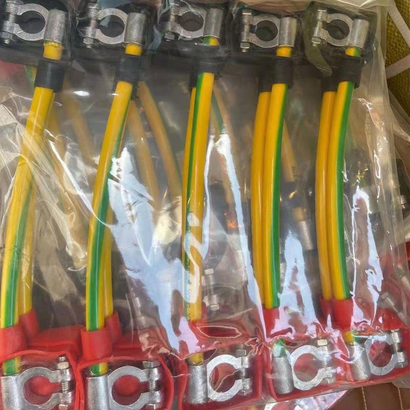 Heavy Duty Car Emergency Tow Cable PVC Coated Steel Wire Rope With Battery Terminal