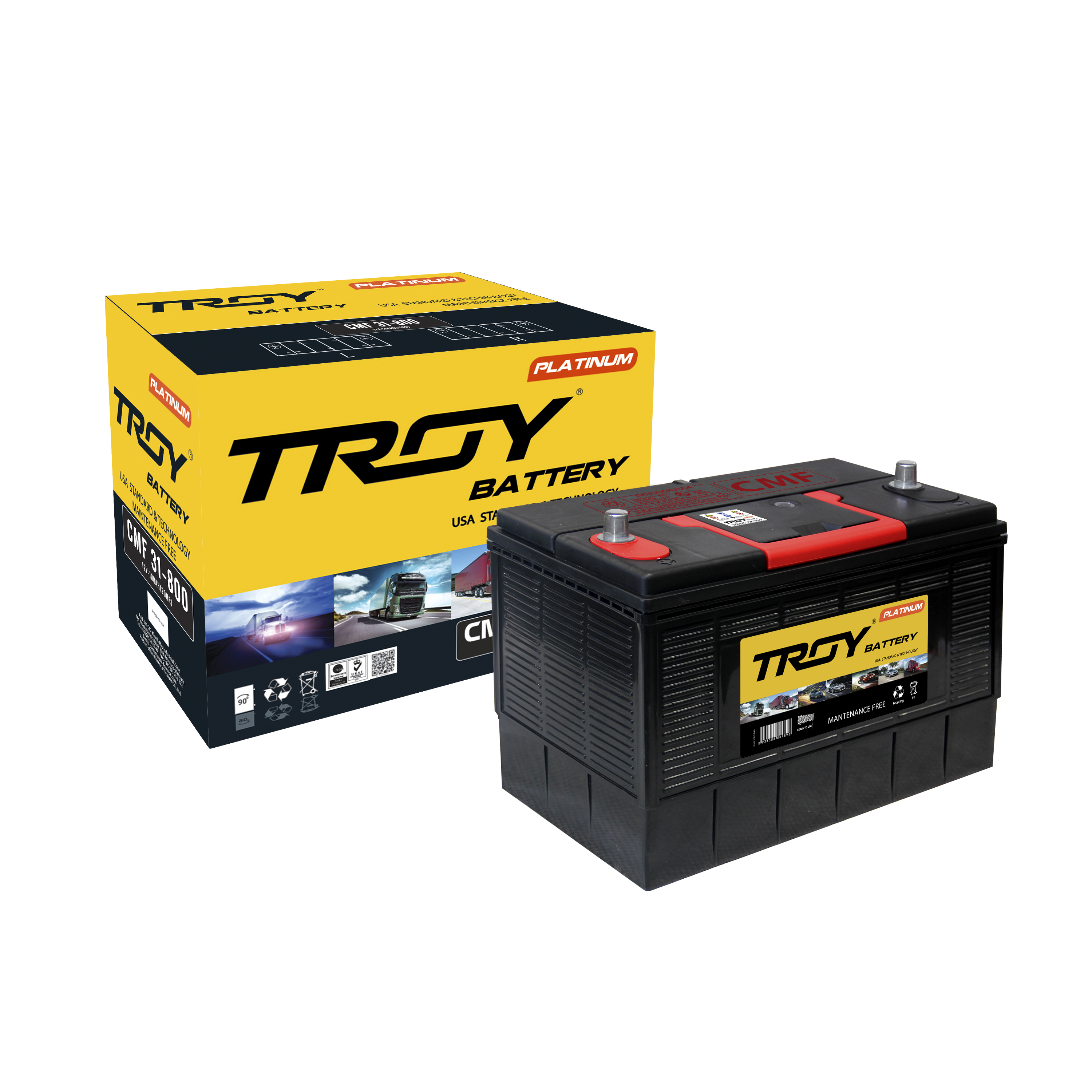 High Quality CMF 31800 12V Auto Battery 100Ah Lead Acid New and Used for Toyota Car and Truck Vessel Made in Vietnam