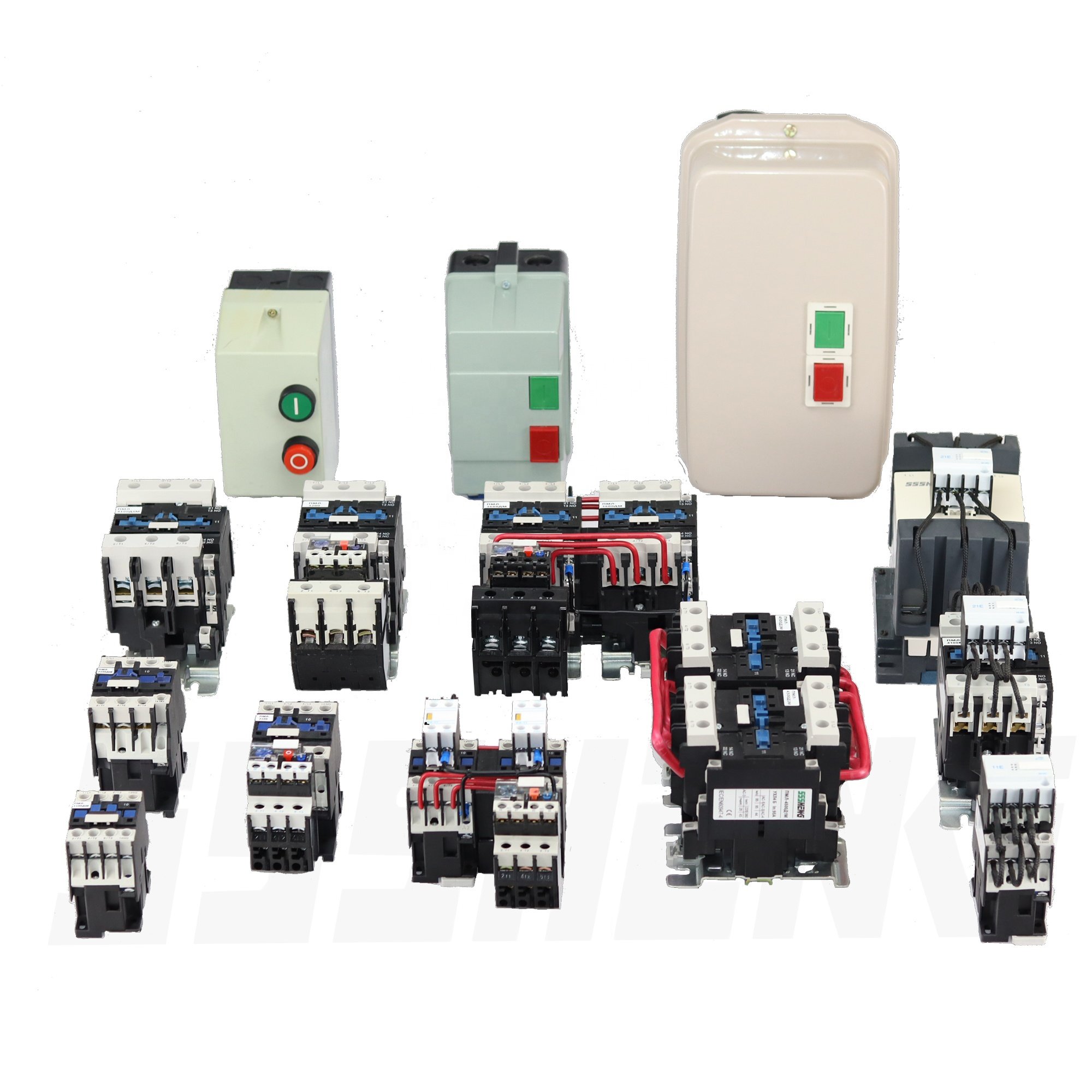 LE1 QCX2 Magnetic Starter PML-2220 25A 3P IP54 17~25A With Buttons START + STOP Ac Contactors Electromagnetic Starters