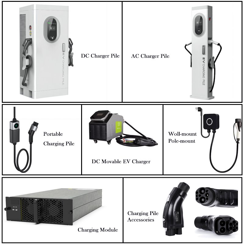 Commercial Ev Home Charger 80kw 2guns 400v Ccs Gbt Chademo Electric Car Dc Dual Gun 3 Phase Dual Gun 60 Kw Ev Charger