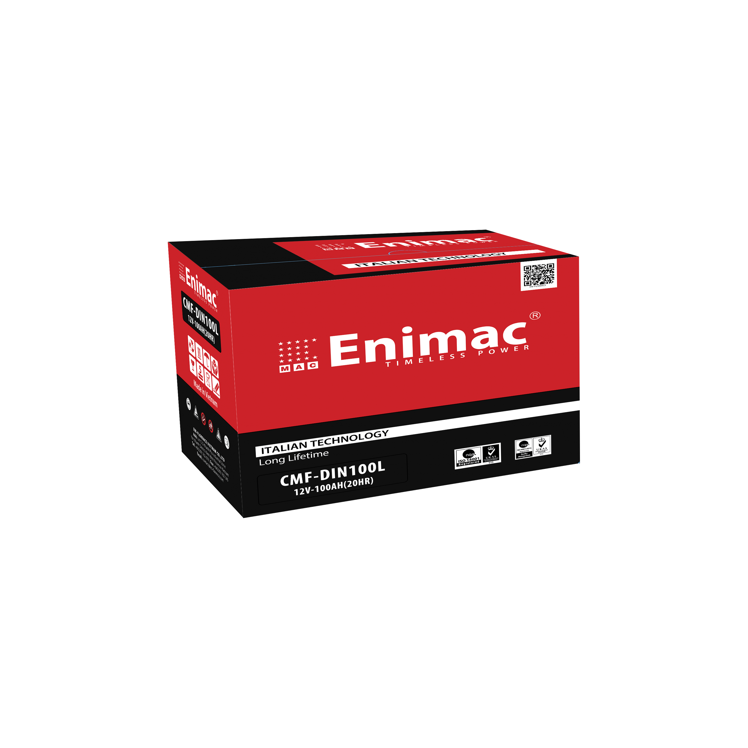 SUPER BATTERY DIN100L 12V 100AH DIN STANDARD CAR BATTERY MADE in VIETNAM LONG LIFE TIME