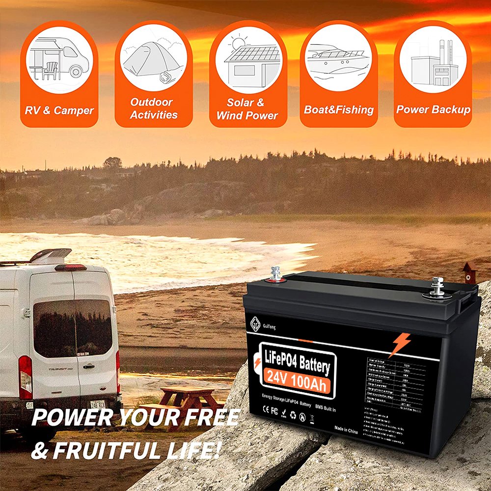 Replacement 24V/25.6V 100Ah/200Ah Lithium Phosphate Rechargeable Solar Energy Storage EV Lipo4 LFP Lifepo4 Battery Pack