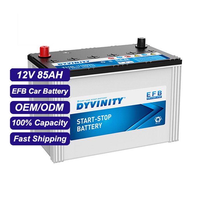 115D31L 12v 85Ah EFB Car Battery Lead Acid Auto Batteries for Start Stop System