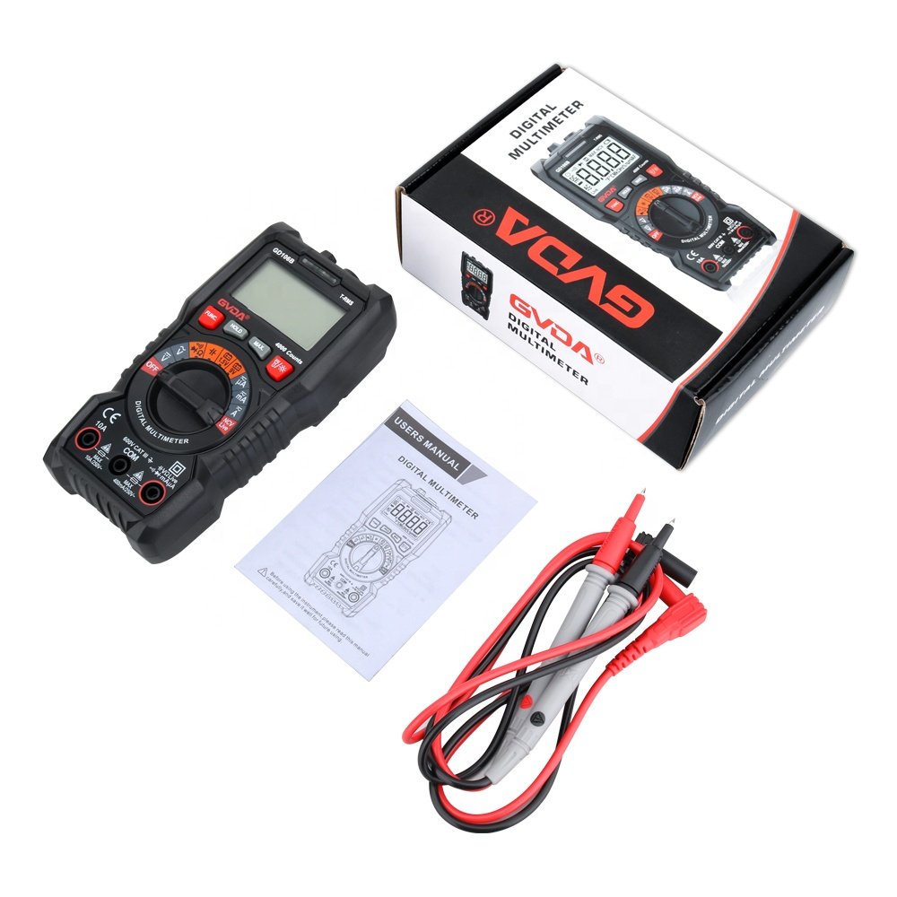 GVDA Professional True RMS Multimeter Digital Auto Range 600V 10A with 40M Ohms Capacitance Continuity Diode Test Battery Test