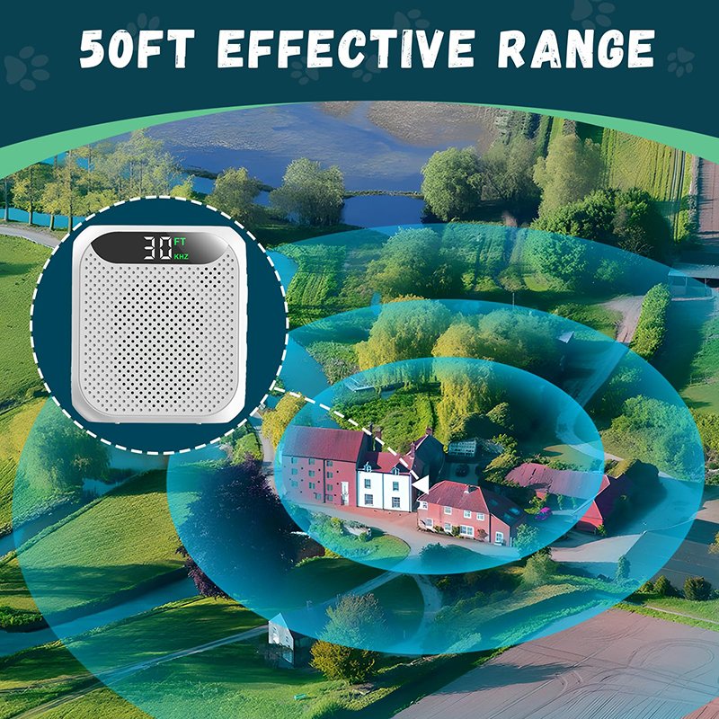 Anti Barking Devices 30FT Effective Range and 3 Adjustable Modes Rechargeable Ultrasonic Bark Box Dog Barking Deterrent Devices