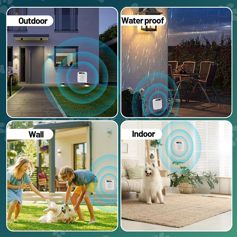 Anti Barking Devices 30FT Effective Range and 3 Adjustable Modes Rechargeable Ultrasonic Bark Box Dog Barking Deterrent Devices