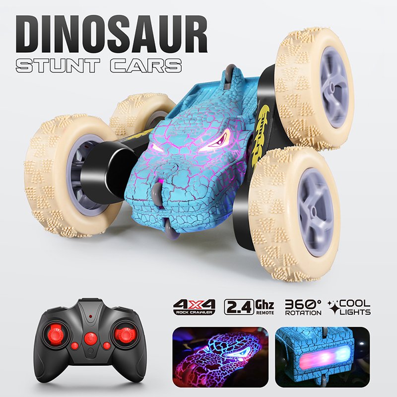2.4G RC Stunt Dinosaur Car Alloy RC Car Toy for Kids Crawler 4x4 Rc Auto Climb Off Road Rad Radio Remote Control Car
