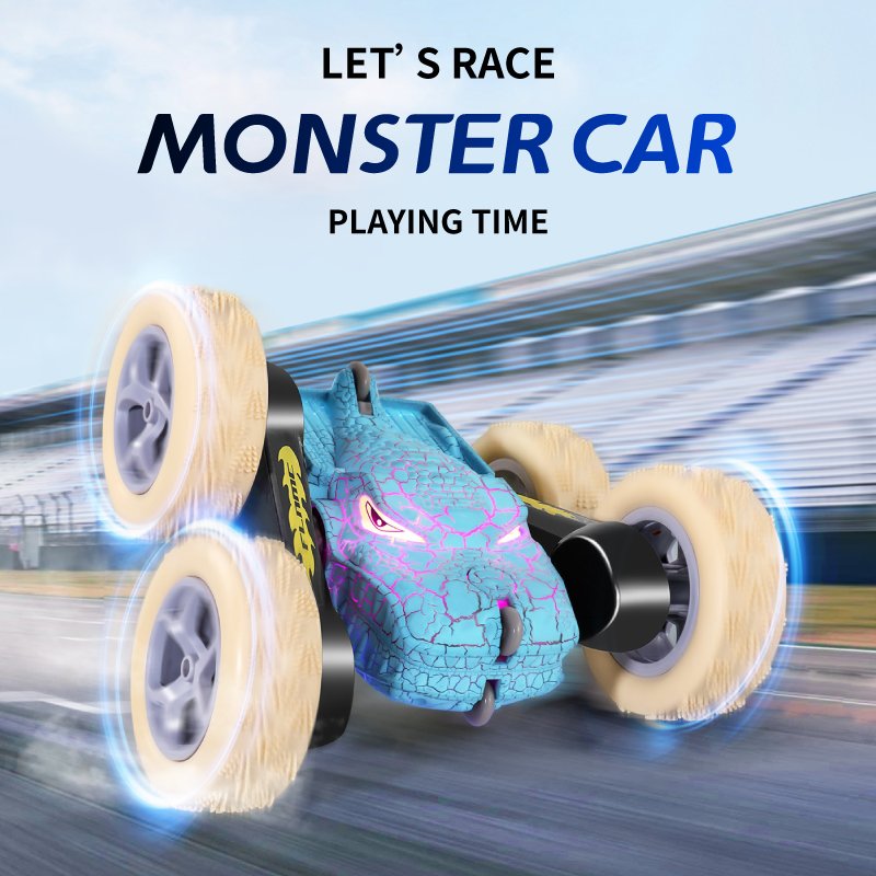 2.4G RC Stunt Dinosaur Car Alloy RC Car Toy for Kids Crawler 4x4 Rc Auto Climb Off Road Rad Radio Remote Control Car
