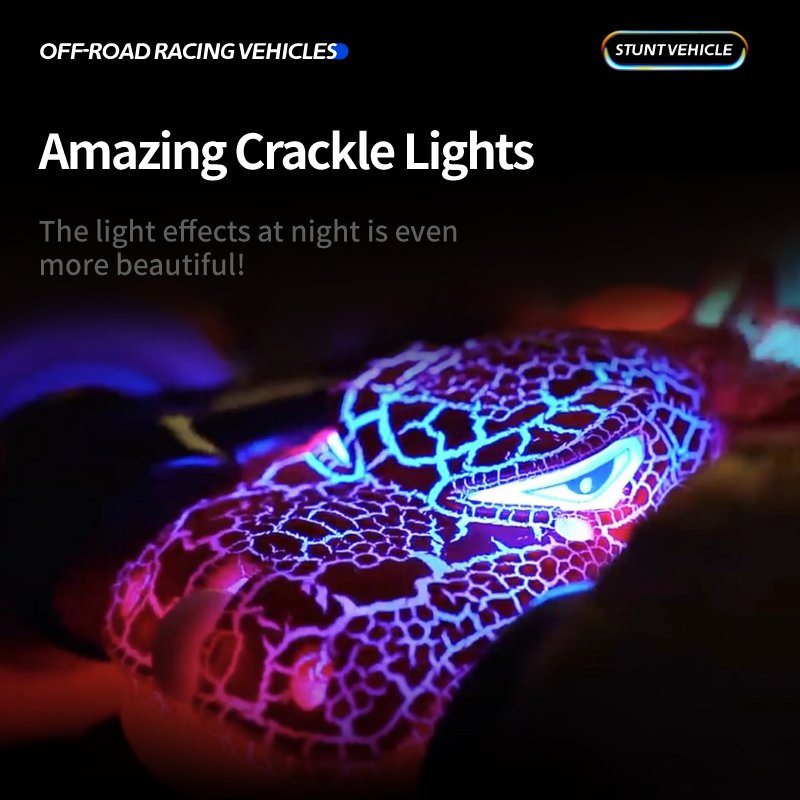 2.4G RC Stunt Dinosaur Car Alloy RC Car Toy for Kids Crawler 4x4 Rc Auto Climb Off Road Rad Radio Remote Control Car