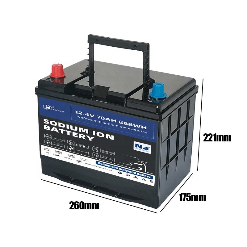 Power 12V 60Ah NA Auto Lithium Battery Dual Purpose Cranking Lifepo4 and Sodium Ion Hybrid Battery for Car Starting RV Marine