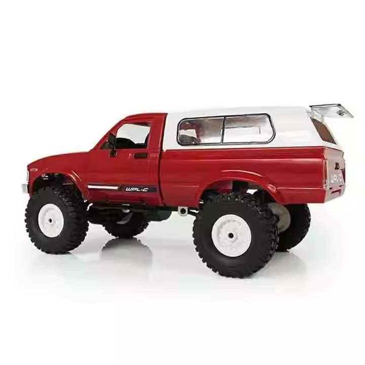 WPL C24 RC Rock Crawler RC Truck 4x4 Off Road RTR Ready to Run 1/16 Scale Remote Control Truck with LED Lights