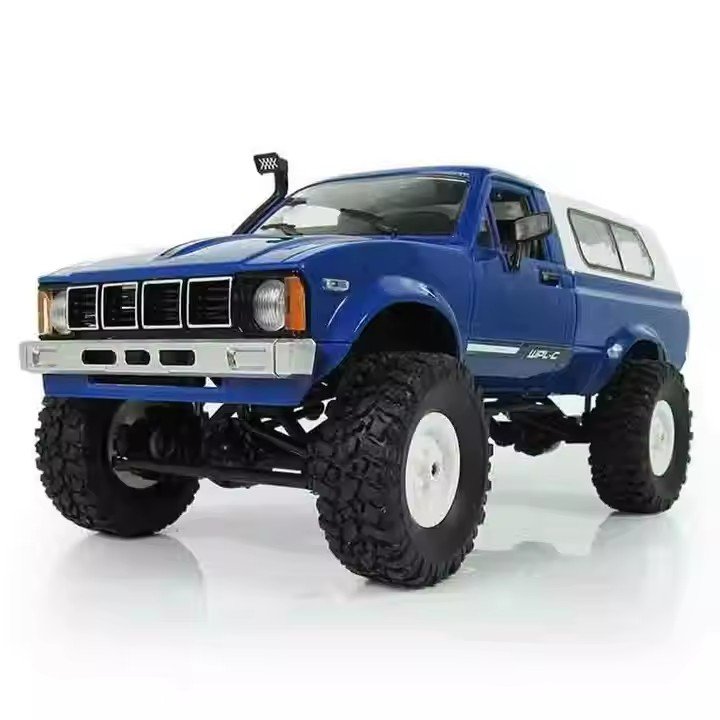 WPL C24 RC Rock Crawler RC Truck 4x4 Off Road RTR Ready to Run 1/16 Scale Remote Control Truck with LED Lights