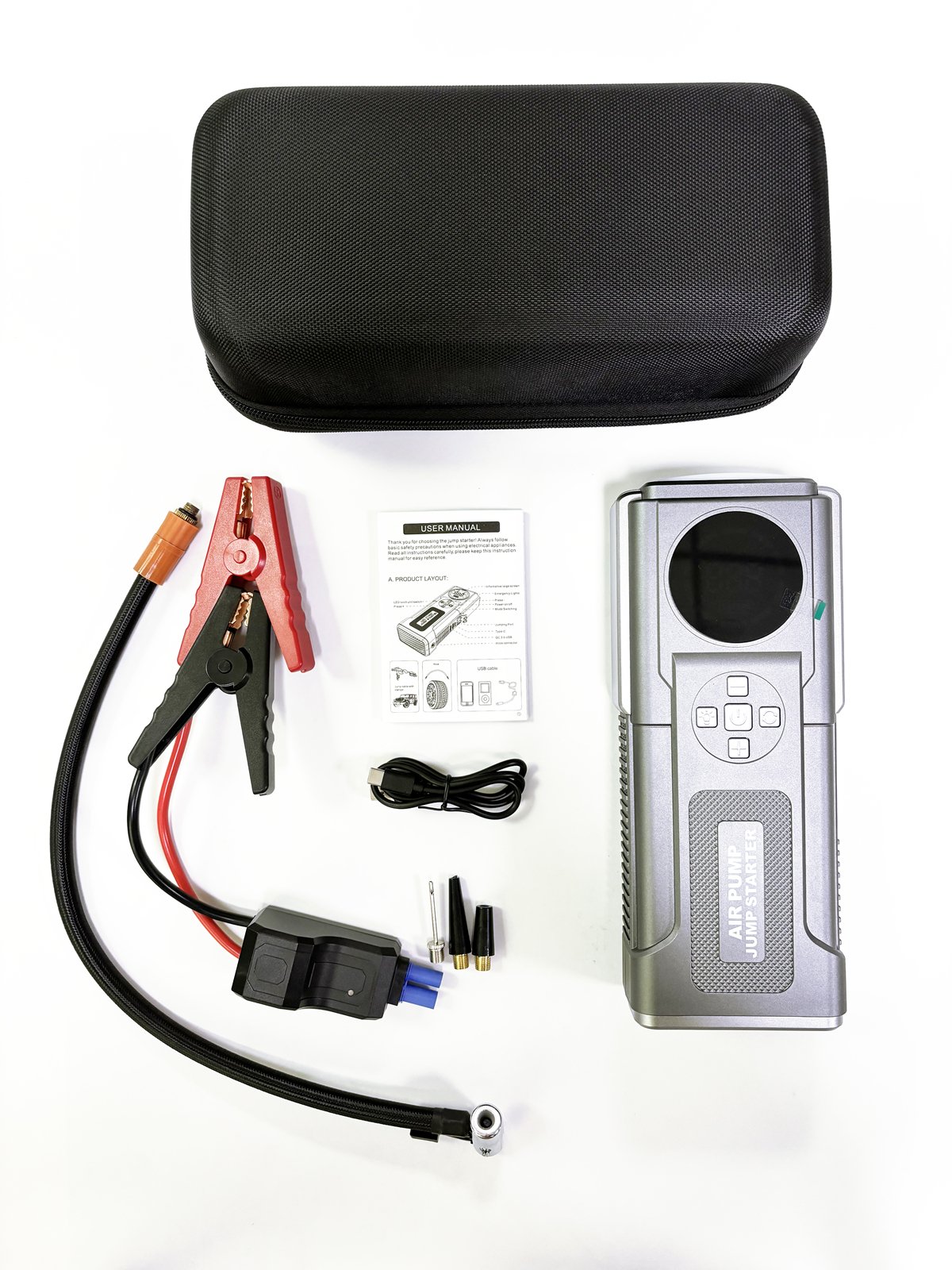Car Battery Booster Power Bank Charger Lithium Battery Pack 24000mah Portable Car Tyre Air Pump Jump Starter