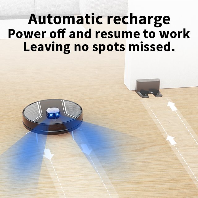 3500PA Robot Vacuum Self-Cleaning Strong Suction for Deep Floor Ideal for Pet Hair Hard Floors 120mins Runtime WiFi App Alexa