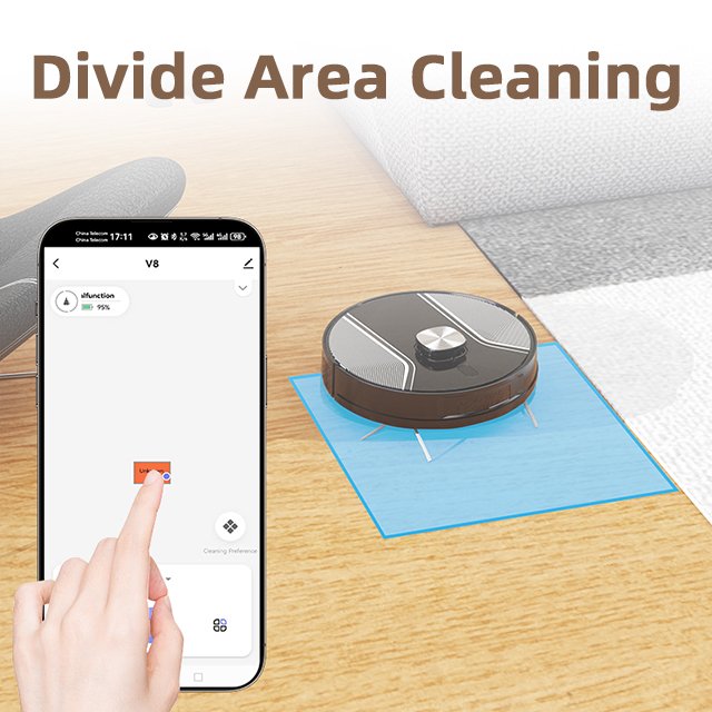 3500PA Robot Vacuum Self-Cleaning Strong Suction for Deep Floor Ideal for Pet Hair Hard Floors 120mins Runtime WiFi App Alexa