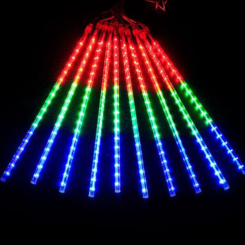 Snow Falling Icicle Waterproof Cascading LED Meteor Shower Rain Lights for Holiday Party Wedding Christmas Tree Party Tree