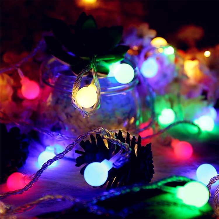 Round Ball 6M 40Leds String Lamp Christmas Party Decoration Garland Fairy String Light Outdoor Garden Bedroom Light