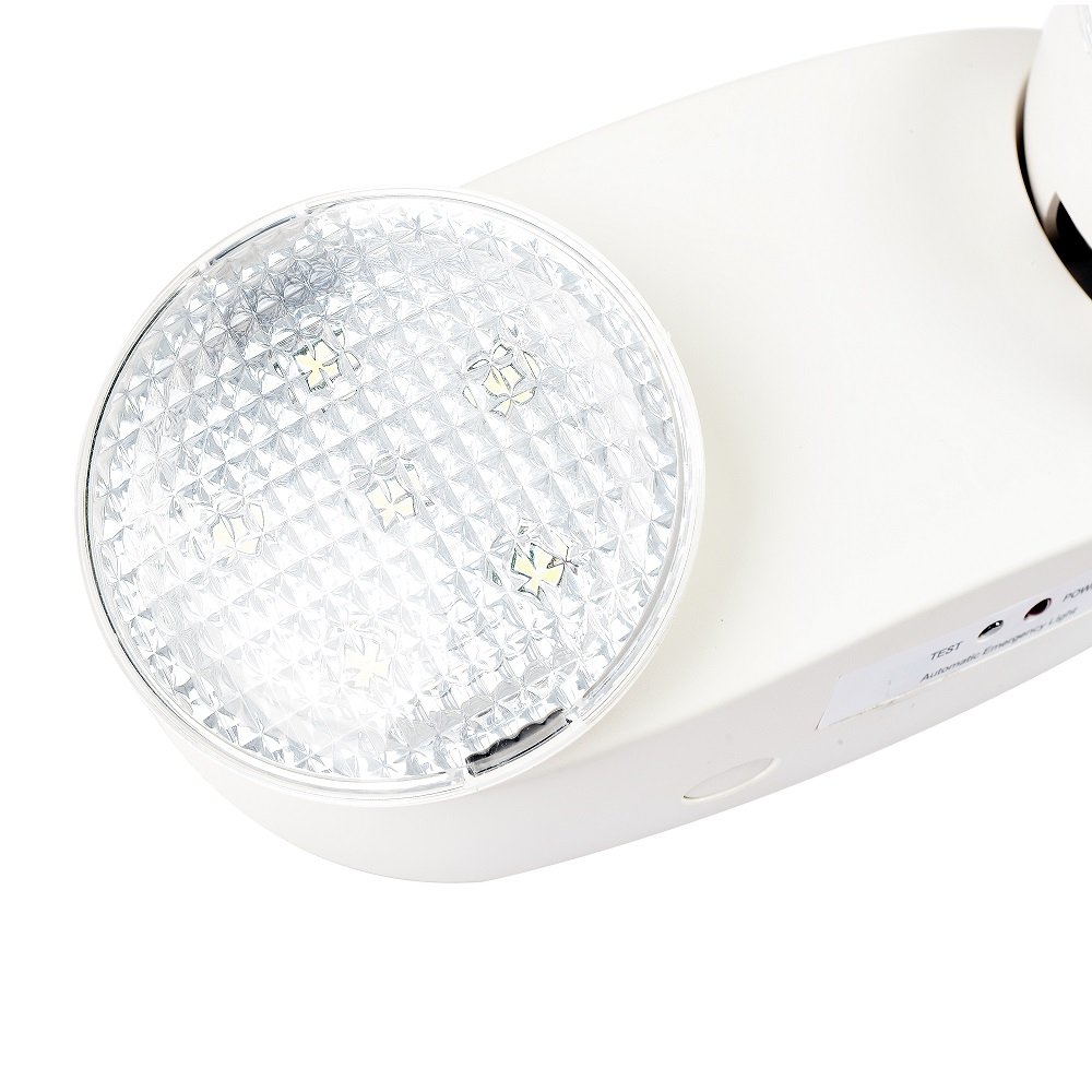 Free Shipping Emergency Light with Battery Backup Two Head Adjustable Commercial Emergency Led Lights 120-277v Exit Fixtures