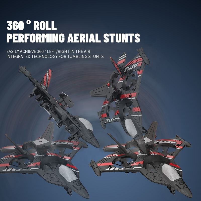AiJH EPP Foam RC Plane Fighter Auto Hover Glider With Obstacle Avoidance Avion a Control Remoto Juguete Rc Planes Toys