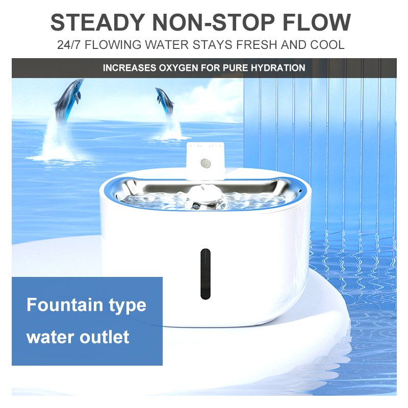Automatic Water Dispenser Pump Pet Automatic Feeders Fountain With Charging Mode Sensor for Drinking Water