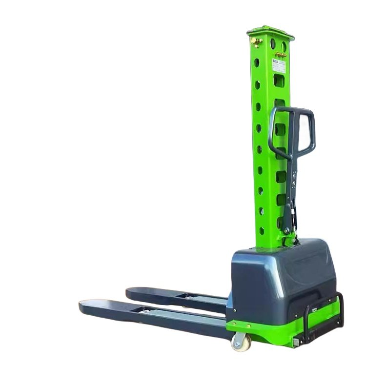 1000KG Portable Electric Forklift Truck Full Electric Pallet Stacker Self-Climbing Feature for Restaurant New Condition