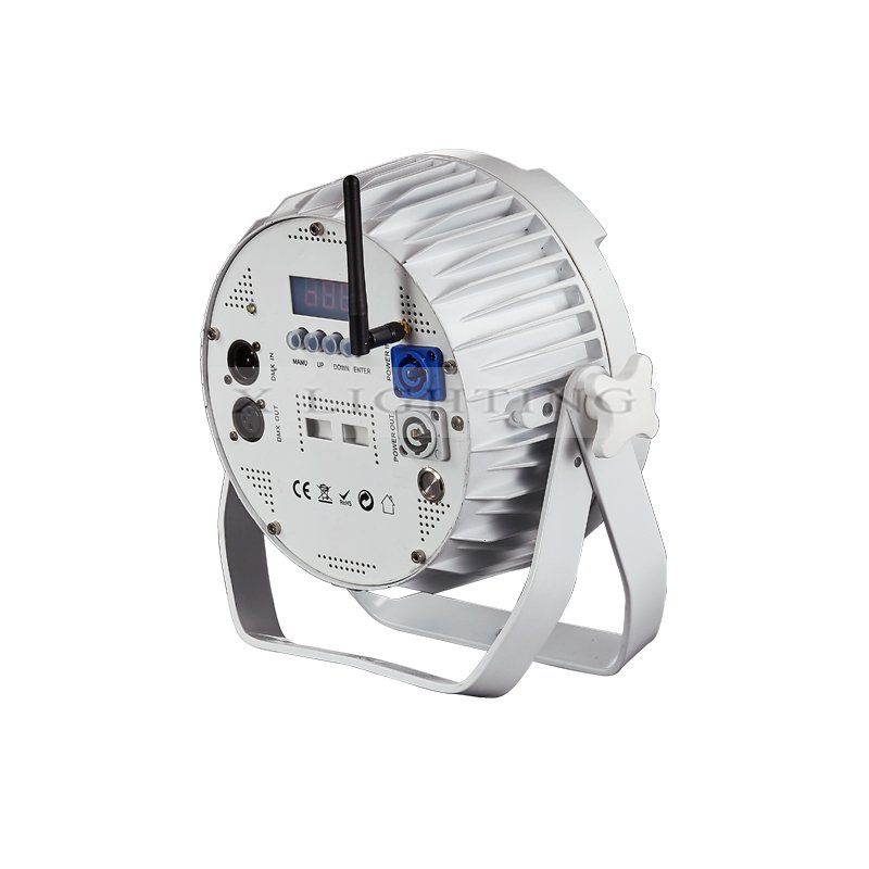 Outdoor RGBWA UV Led Par Can DMX Wireless Battery 12*18W Led Flat Par Light