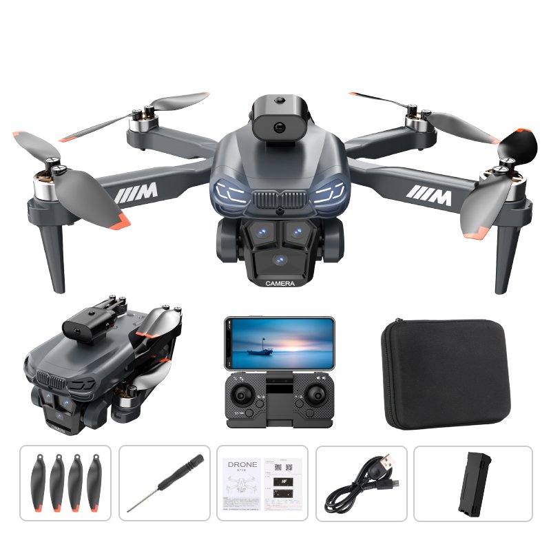 Professional Mini Drone with 4K Dual Camera Portable FPV Quadcopter Long Range Wifi Remote Control Aircraft Brushless Motor