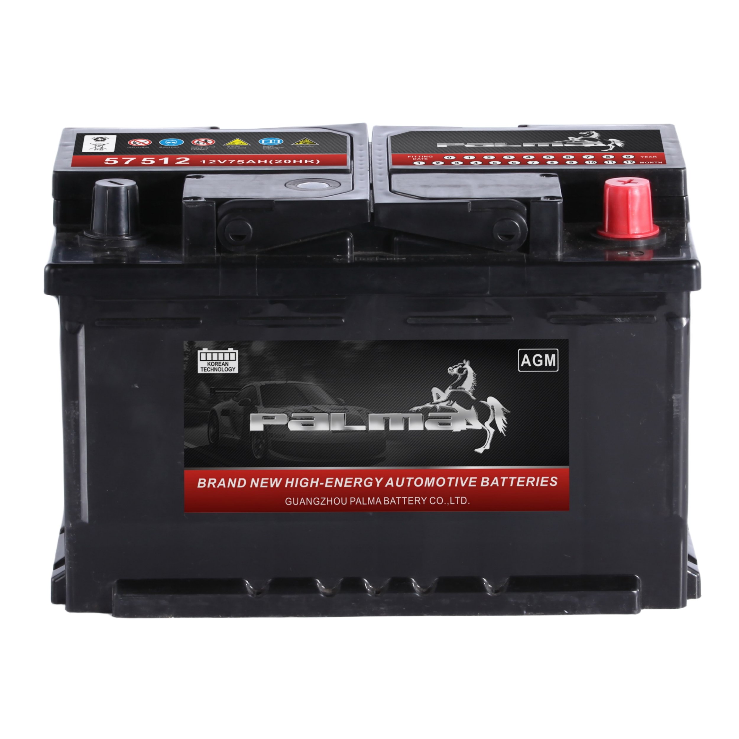 Din 75ah Mf Starting Din Auto Battery Car Battery