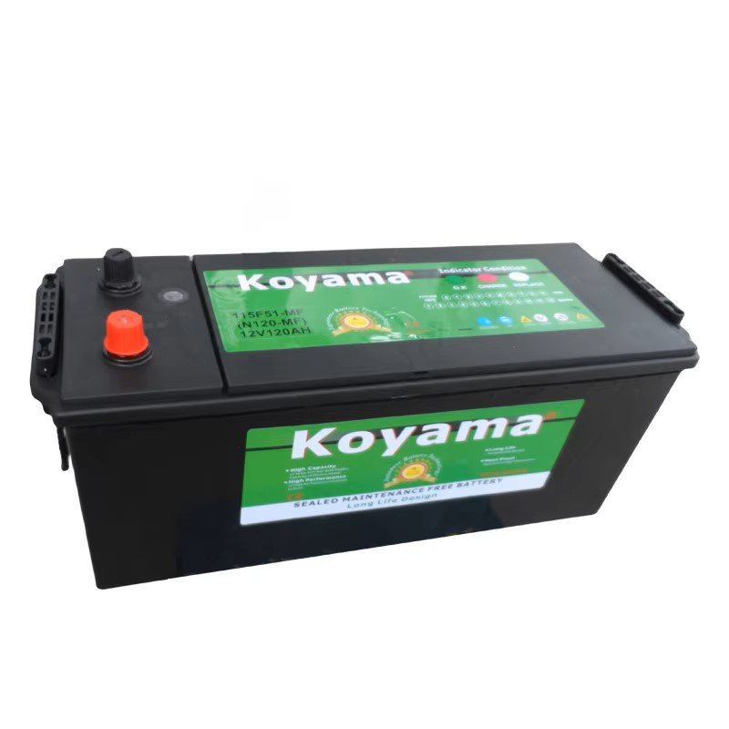 Factory Super Starter Truck Battery N120 Auto Battery MF Lead-Acid Batteries for Heavy-Duty Truck/VAN/SUV Koyama 12V120Ah OEM