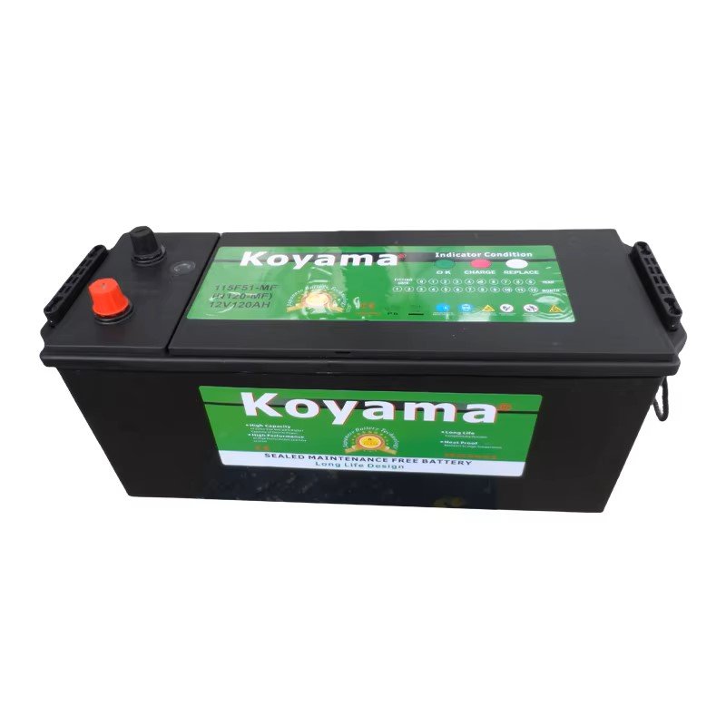 Factory Super Starter Truck Battery N120 Auto Battery MF Lead-Acid Batteries for Heavy-Duty Truck/VAN/SUV Koyama 12V120Ah OEM