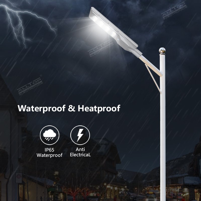 Hot Sell Remote Control Ip65 30W 60W 90W 120W 150W Power 3.2V Lifepo4 Battery Abs Led All in One Solar Street Light