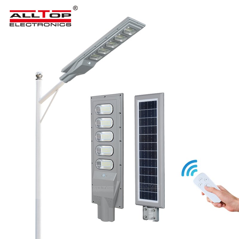 Hot Sell Remote Control Ip65 30W 60W 90W 120W 150W Power 3.2V Lifepo4 Battery Abs Led All in One Solar Street Light