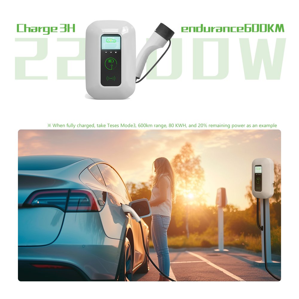 European Standard Three-phase Alternating Current 32A/22kw Current New Energy Wall Mounted Charging Pile