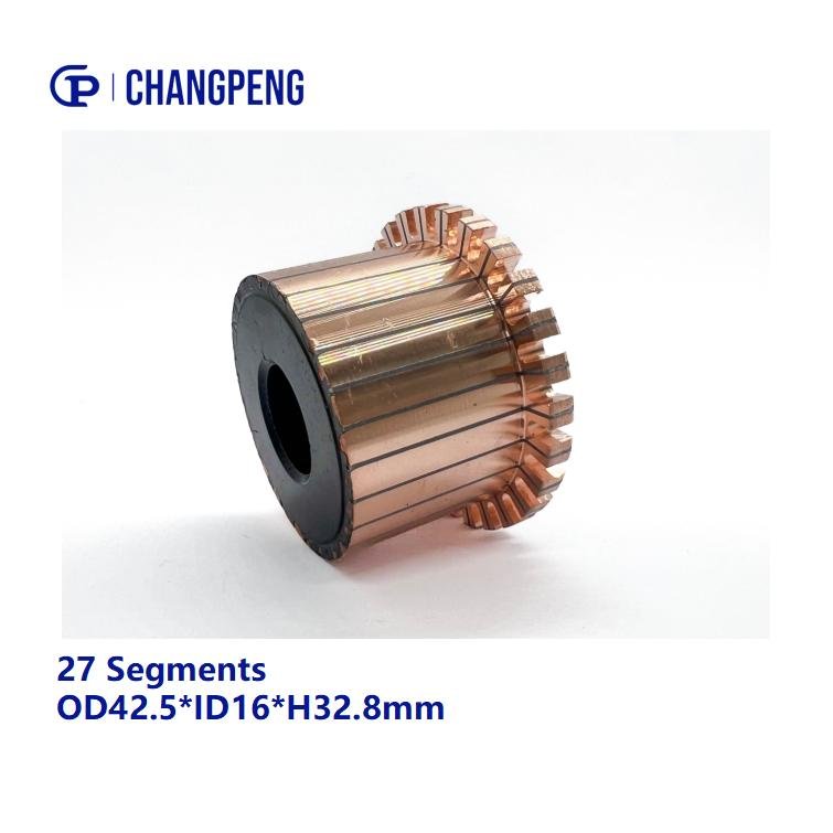 27 Segments OD42.5* ID16.5*H32.8 Auto Starter Armature Motor Commutator