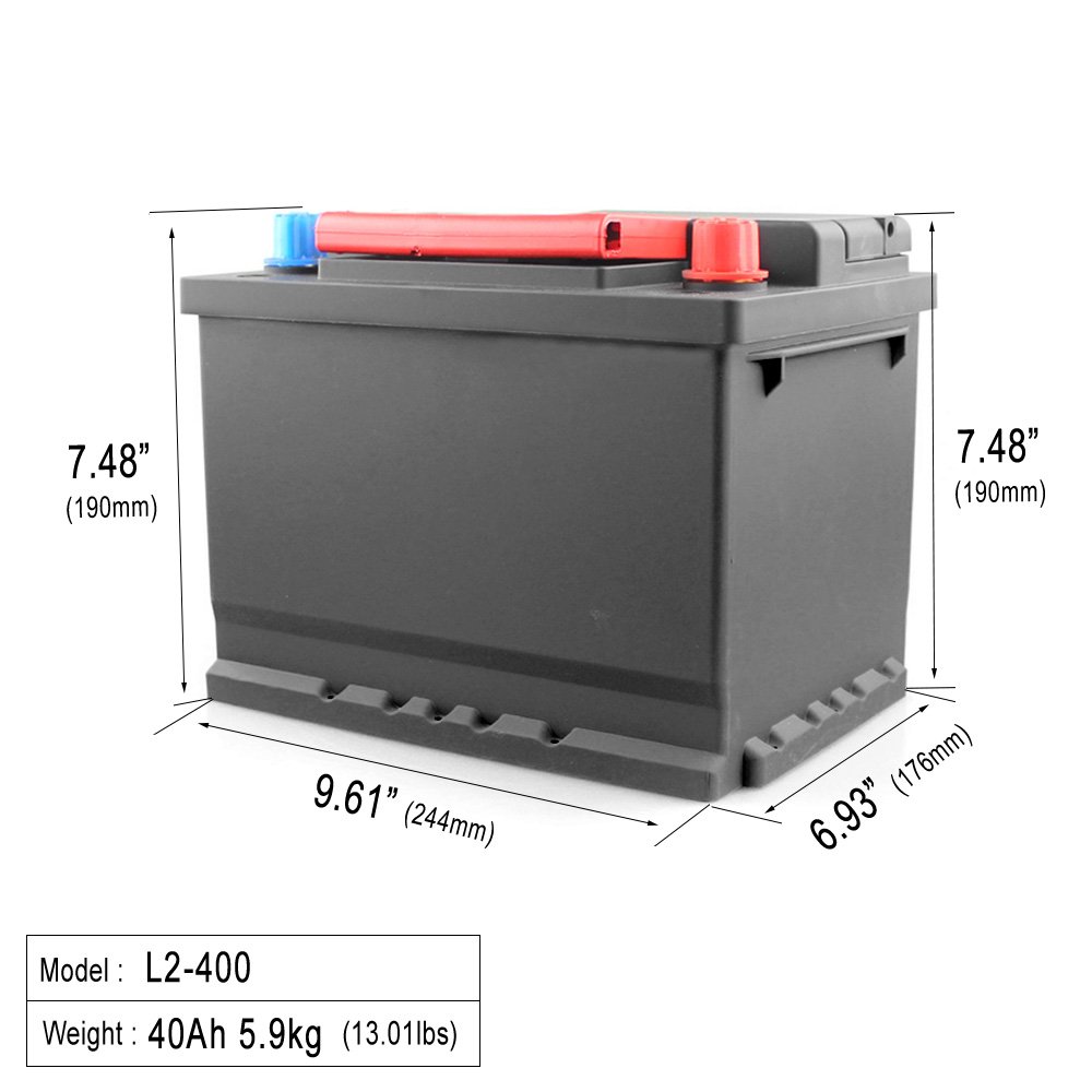 L2-400 12.8v40ah Quality Maintenance Free Auto Battery 12v Car Start Lithium-iron Batt
